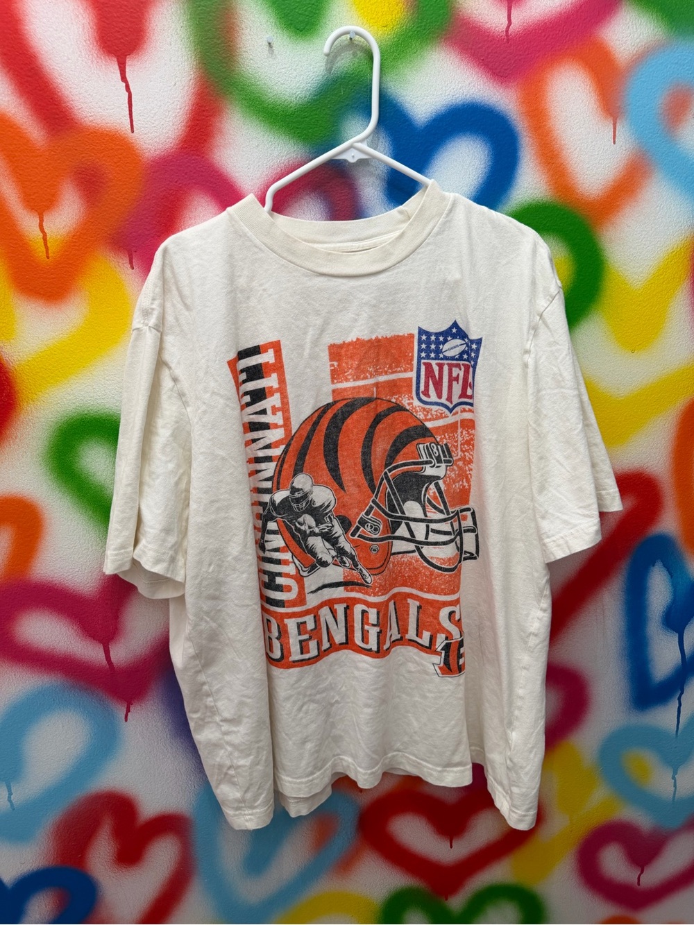 Abercrombie & Fitch White Bengals Graphic Tee